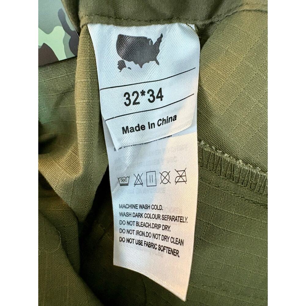 NWT - Hiwise Men's Olive Carpenter Work Pants - 32x34 - Picture 5 of 8